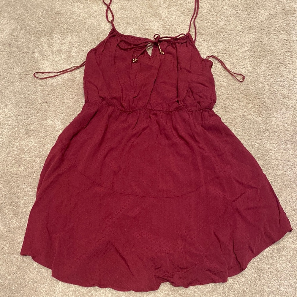 FREE PEOPLES MAROON RED DRESSES